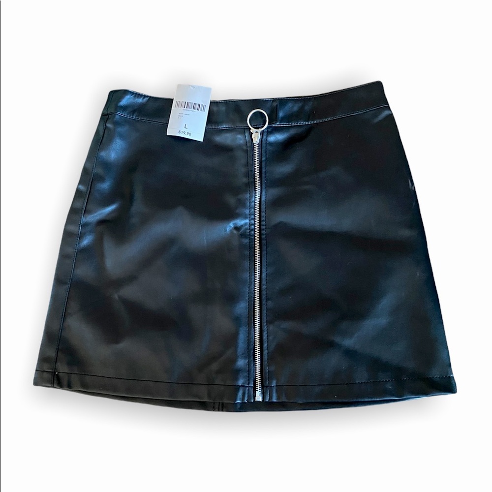 Faux Leather Skirt